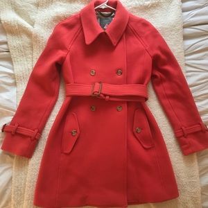 J.crew Wool Stadium-cloth Boulevard Trench Coat